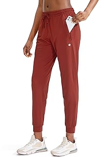 Women's Joggers Pants with Zipper Pockets Tapered Running Sweatpants for Women Lounge, Jogging