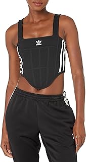 Women's Plus Size Ribbed Corset Tank