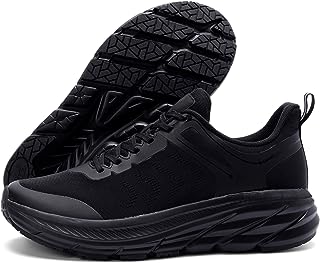 Men's Road Running Walking Shoes | Max Cushioned Comfort | Durable Non-Slip | Breathable Athletic Tennis Cross-Training Sneakers