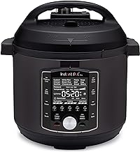 Instant Pot Pro 10-in-1 Pressure Cooker, Slow Cooker, Rice/Grain Cooker, Steamer, Sauté, Sous Vide, Yogurt Maker, Sterilizer, and Warmer, Includes App With Over 800 Recipes, Black, 6 Quart