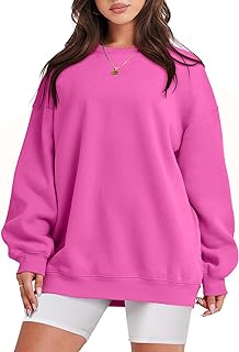 ANRABESS Oversized Sweatshirt for Women Fleece Long Sleeve Crewneck Casual Pullover Top Fall 2023 Trendy Clothes