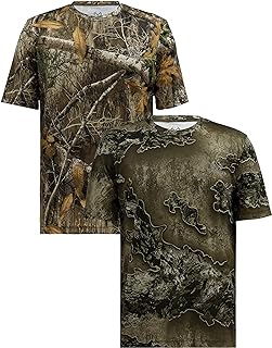 Realtree Men's 2 Pack Short Sleeve Performance Tees