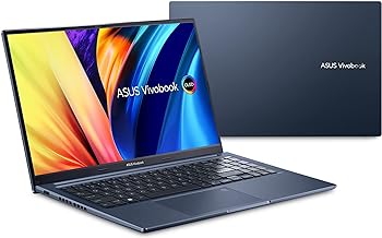 ASUS VivoBook 15X OLED Laptop, 15.6" OLED Display, AMD Ryzen 7 5800H CPU, AMD Radeon GPU, 16GB RAM, 512GB SSD, Windows 11 Home, Quiet Blue, M1503QA-ES74