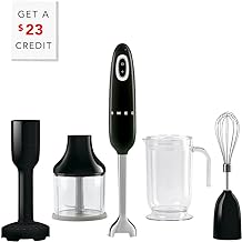 Smeg HBF02BLUS Hand Blender, One Size, Black