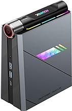 Mini PC i9 11900H(8C/16T, up to 4.9GHz)16GB (8GB*2) DDR4 512GB M.2 NVMe PCIe3.0 SSD, Mini Computers [WiFi6/BT5.2] [4K UHD/RGB Lights/3 Adjustable Mode] Mini Desktop Computer HDMI/Type-C Business