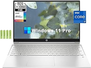 HP Pavilion 15 15.6" Full HD Business Laptop[Windows 11 Pro], 10-Core 13th Gen Intel i7-1355U (up to 5.0 GHz), 32GB RAM, 1TB PCIe SSD, Intel Iris Xe Graphics, Numeric Pad, Wi-Fi 6, HDMI, w/Battery