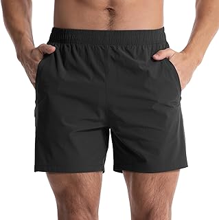 Men's Workout Athletic Shorts 5 inch Inseam Quick Dry Running Shorts Men Lightweight Sports Gym Shorts with Pockets