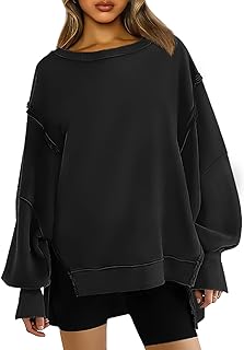 Trendy Queen Womens Oversized Crewneck Sweatshirts Hoodies Fall Outfits Fashion Teen Girls Y2k Winter Clothes