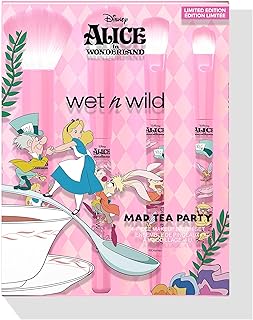 wet n wild Mad Tea Party 4-Piece Makeup Brush Set Alice In Wonderland Collection
