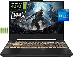 ASUS TUF F15 2023 Gaming Laptop, 15 15.6" FHD 144Hz Display, 12th Gen Intel 14-Core i7-12700H, NVIDIA GeForce RTX4070, 32GB RAM, 1TB SSD, Backlit KB, Wi-Fi 6, Thunderbolt 4, Windows 11 Home, w/Battery