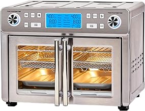 Emeril Lagasse Everyday French Door 360 Air Fryer, 25-QT Capacity, Dual Temperture Zone cooks 2 different ways, Stainless Steel