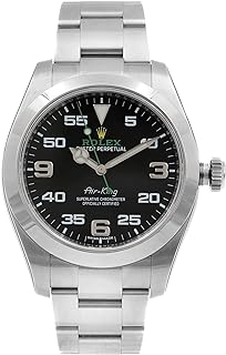 Air King Black Dial Stainless Steel Men's Watch 116900BKAO