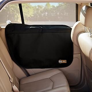 K&H Pet Products Vehicle Door Protector Black, 2 Packs Interior Car Door Protector from Dog Scratching, Sedan and SUV Pet Protector for Car Door Scratches