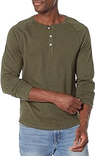 Amazon Essentials Men's Slim-Fit Long-Sleeve Henley Shirt