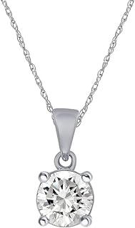 La Joya 1/4-1 Carat Certified Lab Grown Diamond Necklaces For Women | Solid 14k Gold Diamond Necklace | GH VS/SI Diamonds