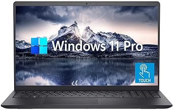 Dell Touchscreen 15.6" Inspiron Business Laptop with Windows 11 Pro, Full HD IPS Display, Intel Quad Core i5 Processor, 12GB RAM, 1TB SSD, HDMI, Webcam, Black