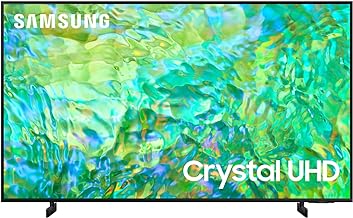 SAMSUNG 43-Inch Class Crystal UHD 4K CU8000 Series PurColor, Object Tracking Sound Lite, Q-Symphony, Motion Xcelerator, Ultra Slim, Solar Remote, Smart TV with Alexa Built-in (UN43CU8000, 2023 Model)
