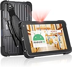 MUNBYN Rugged Android Tablet Scanner IRT01, 8-inch Tablet Android 10 Zebra SE2707 Scanner 700 nits Outdoors Heavy Duty Tablet IP67 MIL-STD-810G Sunshine Readable, Inventory Mobile Handheld Computer