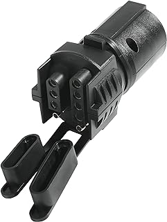 RACOONA Trailer Plug,Trailer Plug Adapters,Car Accessories 7 Pin Round to 4 and 5 Trailer Connector,2-in-1 Trailer Plug Adapter,7 Way to 4 Way 5 Way Flat Blade Plug,Fit for Most RV Boat Camper Trailer
