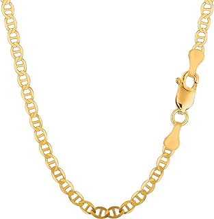 Jewelry Affairs 14k Yellow Gold Mariner Link Chain Necklace, 4.5 mm