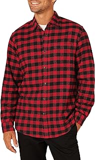 Amazon Essentials Men's Long-Sleeve Flannel Shirt (Available in Big & Tall)