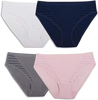 Fruit of the Loom Women's Breathable Underwear, Moisture Wicking Keeps You Cool & Comfortable, Available in Plus Size