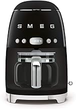 Smeg 50's Retro Style Aesthetic Drip Filter Coffee Machine, 10 cups, Black