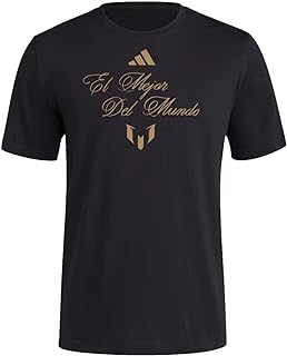 Men's Soccer El Mejor Del Mundo Tee - Celebrate Lionel Messi, 100% Ringspun Cotton for Soft Touch and Feel