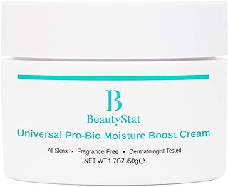 BeautyStat Cosmetics Universal Pro-Bio Moisture Boost Cream, Hyaluronic Acid Facial Skin Moisturizer, Natural Anti Aging, Anti Wrinkle (50 ml)