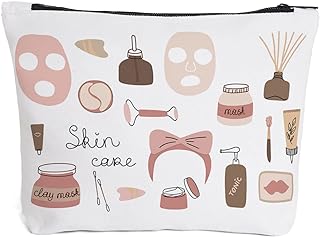 Minimalist Decor Abstract Line Art Canvas Prints Woman Face Modern Aesthetic Art Birthday Gift Weekender Bag for Teens Girl Best Friends Sister Daughter Casual Makeup Cosmetic Bag Travel Organizer