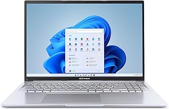ASUS VivoBook 16 Laptop, 16” WUXGA (1920 x 1200) 16:10 Display, AMD Ryzen 9 7940HS CPU, AMD Radeon™ Graphics, 16GB RAM, 1TB SSD, Windows 11 Home, Cool Silver, M1605XA-EB96