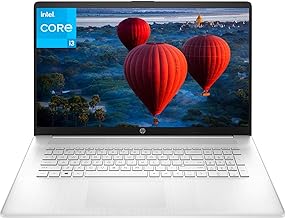 HP 2023 Newest 17.3 inch Laptop for Business and Student, Intel Core i3-1125G4 Processor, 16GB RAM, 1TB SSD, Intel UHD Graphics, Anti-Glare, Webcam, Windows 11 S, Bundle with JAWFOAL Laptop Stand