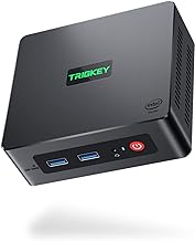 TRIGKEY Micro Computer 12th Gen Intel N100 4C/4T 16G DDR4 500G M.2 PCIE1 SSD G4 Small PC OS Desktop PC,Wi-Fi 6 Working Mini Desktop, 4K@60Hz UHD Graphics Dual Display/BT 5.2/OS