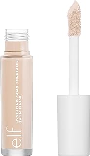 e.l.f., Hydrating Camo Concealer, Lightweight, Full Coverage, Long Lasting, Conceals, Corrects, Covers, Hydrates, Highlights, Fair Beige, Satin Finish, 25 Shades, All-Day Wear, 0.20 Fl Oz