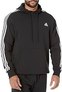 Men's Tall Size Essentials French Terry 3-Stripes Hoodie