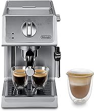 De'Longhi Bar Pump Espresso and Cappuccino Machine, 15", Stainless Steel