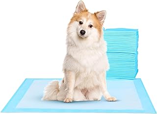 Super Absorbent Waterproof Dog and Puppy Pet Training Pad, Housebreaking Pet Pad, 100-Count Extra Small-Size, 17’’X23.6’’, Blue