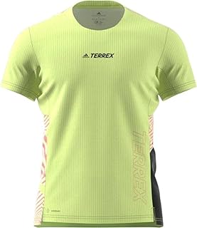Men's Terrex AGR Pro Aeroready Running Short Sleeve Tee, Pulse Lime