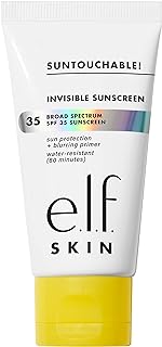 e.l.f. SKIN Suntouchable! Invisible SPF 35, Lightweight, Gel-based Sunscreen For A Smooth Complexion, Doubles As A Makeup Primer, Vegan & Cruelty-free