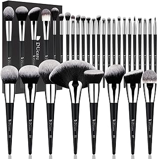 DUcare Makeup Brushes Professional 32Pcs Make up Brushes Set Premium Synthetic Kabuki Foundation Blending Brush Face Powder Blush Concealers Eye Shadows