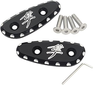 AYKYCS Mirror Hole Covers,Motorcycle Accessories Compatible with Suzuki Hayabusa GSX1300R 1999-2020 (Black)