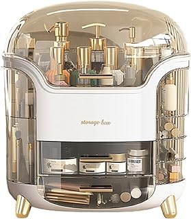 Omeily Makeup Organizer,Cosmetic Storage Box-Easily Organizer Your Cosmetics Jewelry,Cosmetic Organizer Makeup Storage Organizer Box skincare organizers for Vanity, Clear Design for Easy Visibility