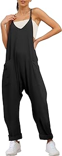 Trendy Queen Womens Jumpsuits Casual Summer Onesie Rompers Sleeveless Loose Baggy Overalls Jumpers with Pockets 2023 Clothes