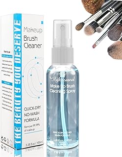 Felico Makeup Brush Cleaner, No-washing Quick Drying Deep Cleaning Spray Ideal for Makeup Brushes Sponges Gifts for Women Girls 3.38 oz