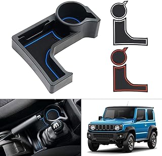 Autorder Compatible with Center Console Cup Holder Storage Tray 2019-2023 Suzuki Jimny JB64W JB74W at Models Accessories Center Console Organizer