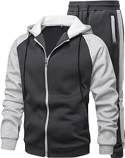 Men's 2 Pieces Tracksuits Running Sports Suits Drawstring Waistband Sweatsuit