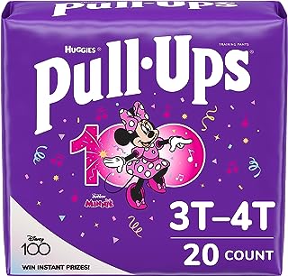 Pull-Ups Girls' Potty Training Pants, 3T-4T (32-40 lbs), 20 Count