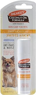 Palmer's Coconut Oil Moisturizing Nose & Paw Swivel Stick for Dogs | Fragrance Free Cocoa Butter Nose & Paw Balm Swivel Stick with Monoi Oil & Sweet Almond Oil - 0.5oz
