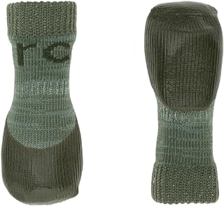 RC Pet Products Sporty PAWks Anti-Slip, Stylish, Functional, Protective Dog Socks | Large, Olive Heather