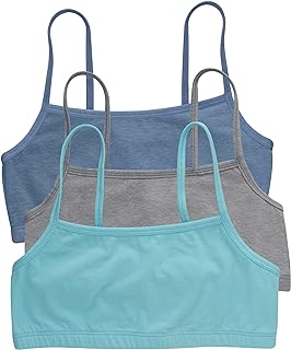 Hanes womens String Bralette Pack,Cotton Bralette, 3-pack